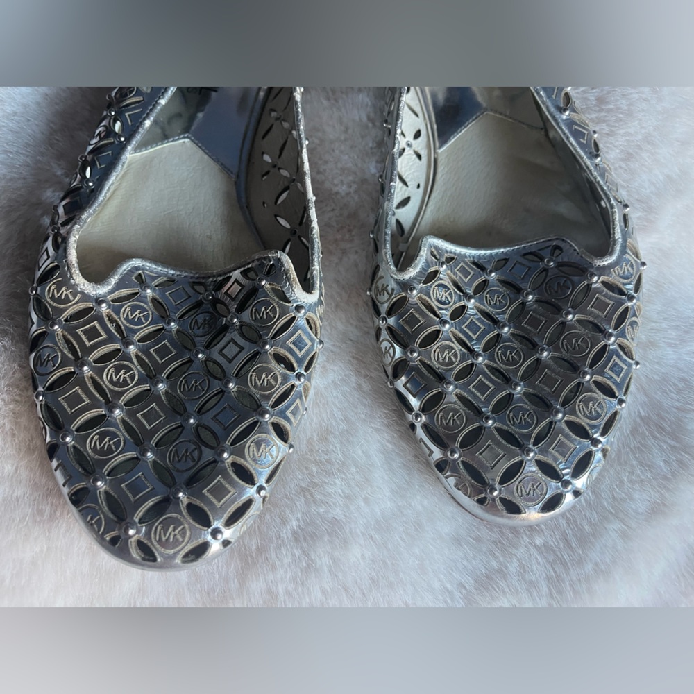 Michael Kors Silver Patterned Flats - image 2